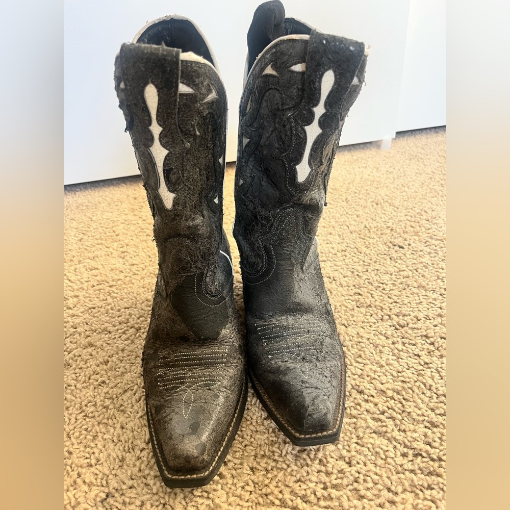 Ariat Black Heeled Western Boots